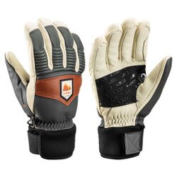 Leki Patrol 3D Glove in Graphite Off White and Maroon